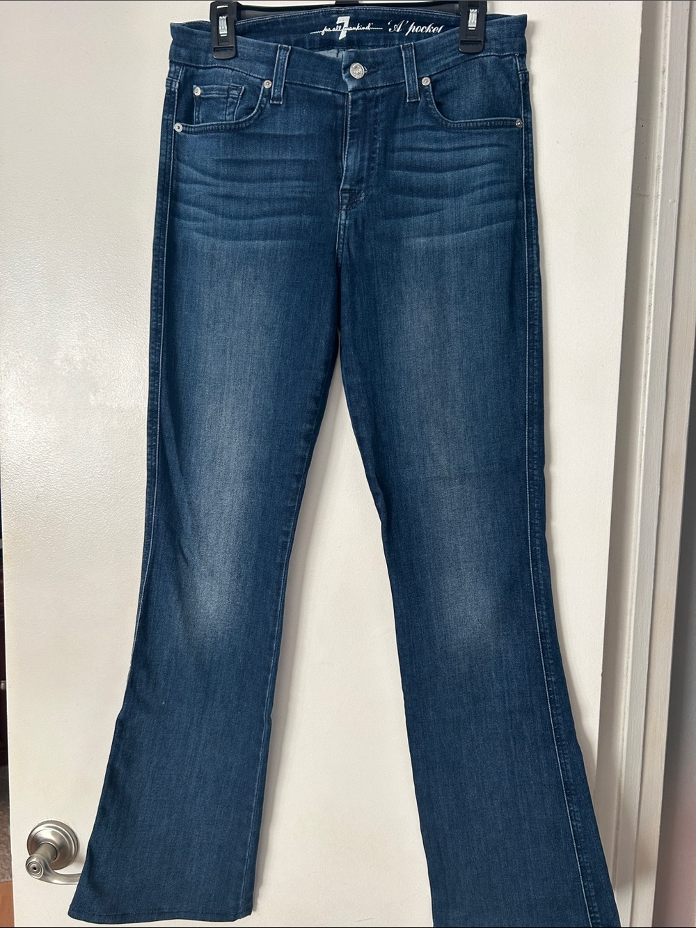 7 for all Mankind Dark Blue Women's Bootcut Jeans Sz 30